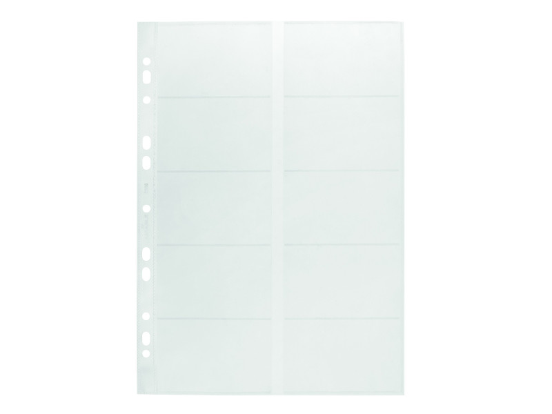 DURABLE Pochettes pour cartes de visite, A4, pour 10 cartes