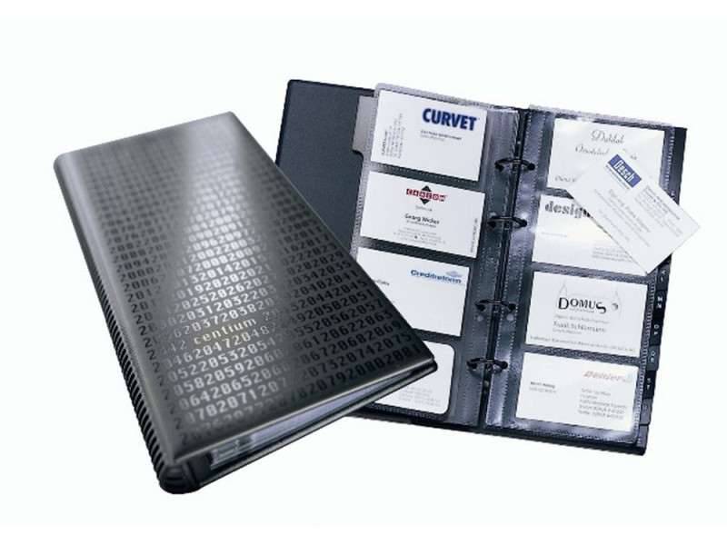DURABLE Classeur à anneaux pour cartes de visite VISIFIX