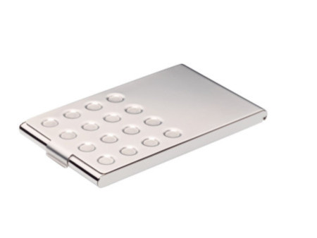 DURABLE Etui pour cartes de visite BUSINESS CARD BOX CHROME