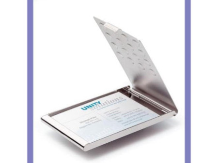 DURABLE Etui pour cartes de visite BUSINESS CARD BOX CHROME