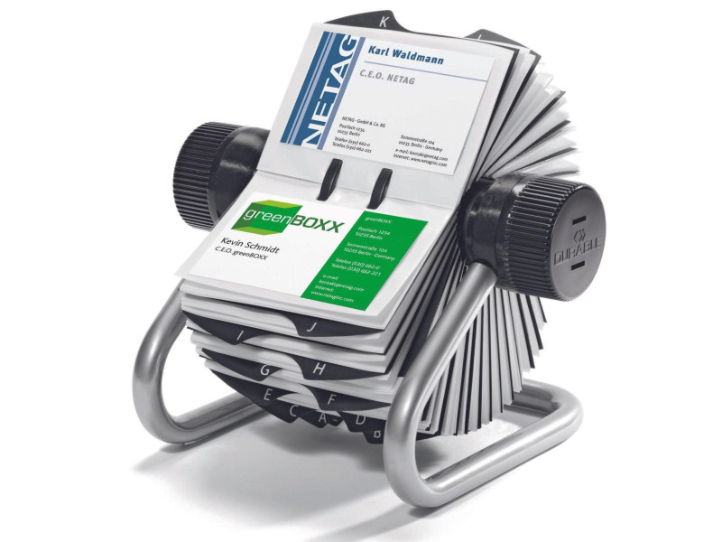 DURABLE Fichier pour cartes de visite VISIFI, argent