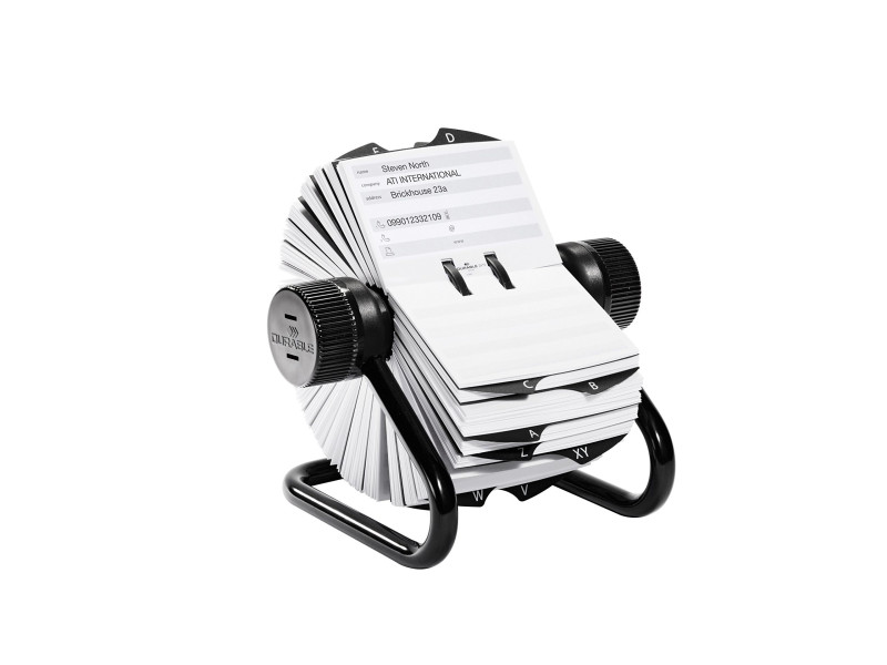 DURABLE Fichier rotatif TELINDEX, noir