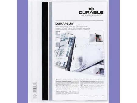 DURABLE Chemise à lamelle DURAPLUS, A4, blanc