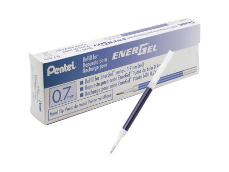 Pentel Recharge pour stylo roller encre gel Energel LR7,bleu