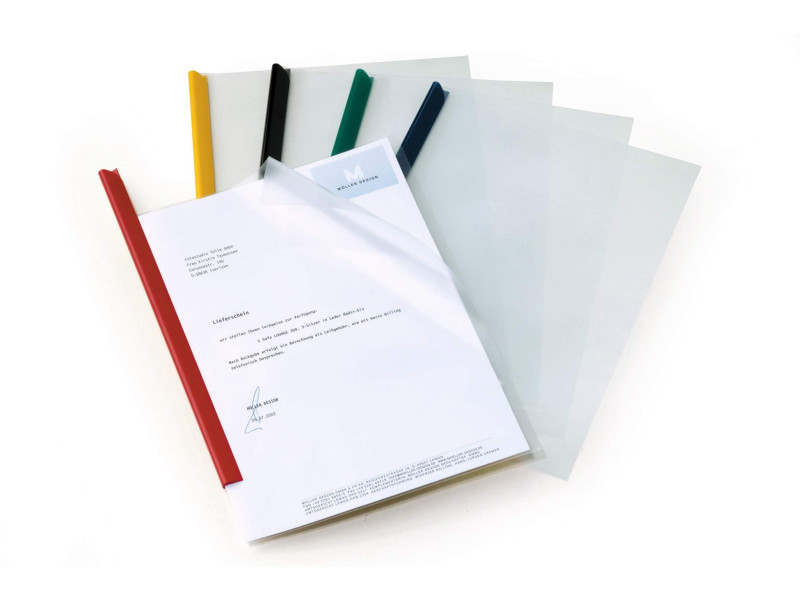 DURABLE Pochettes pour baguettes à relier, A4, transparent