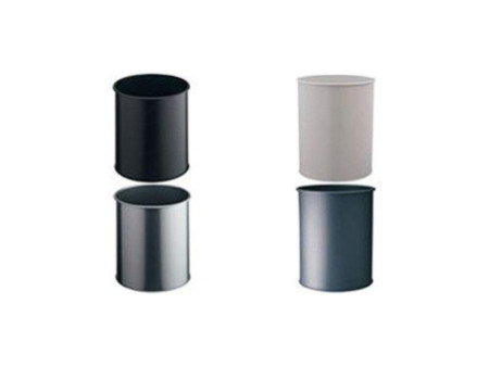 DURABLE Corbeille METALL, rond, 15 litres, noir
