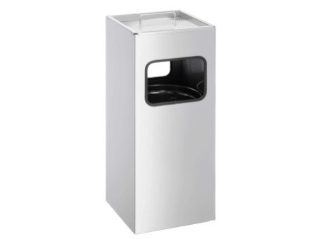 DURABLE Corbeille à papier METAL, avec cendrier, 17 litres