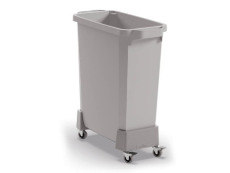 DURABLE Chariot DURABIN 60 L, en rPP, 4 roulettes, gris
