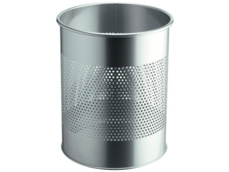 DURABLE Corbeille à papier en ACIER INOXYDABLE, 15 litres