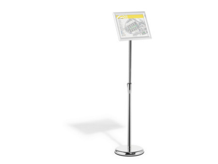 DURABLE Support d'information, cadre alu rabattable, A4