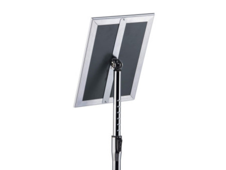 DURABLE Support d'information, cadre alu rabattable, A4