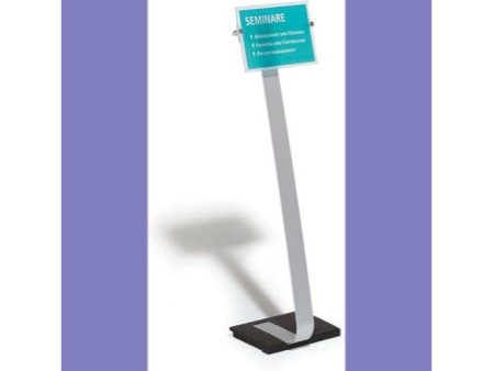 DURABLE Support d'informations CRYSTAL SIGN stand, A4