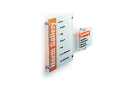 DURABLE Plaque de porte CRYSTAL SIGN, (L)148 x (H)148 mm