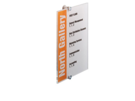 DURABLE Plaque de porte CRYSTAL SIGN, (L)210 x (H)297 mm