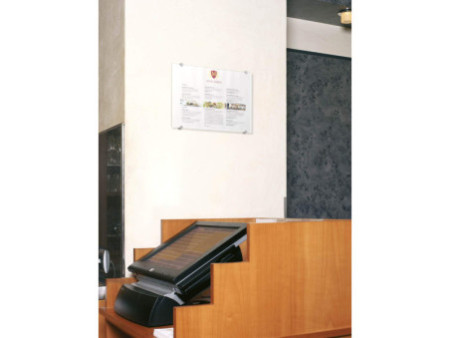 DURABLE Plaque de porte CRYSTAL SIGN, (L)297 x (H)420 mm