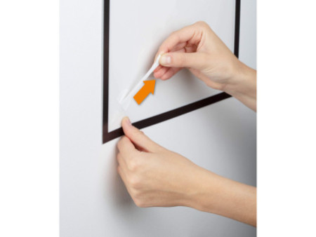 DURABLE Cadre magnétique DURAFRAME WALLPAPER, A3, argent