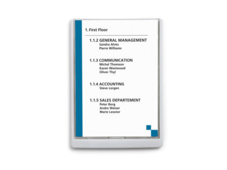 DURABLE Plaque de porte CLICK SIGN, A4, blanc
