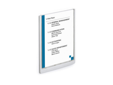 DURABLE Plaque de porte CLICK SIGN, A4, blanc