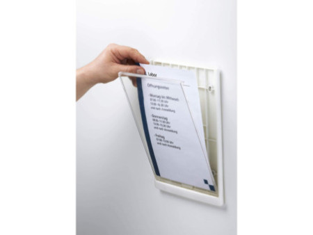 DURABLE Plaque de porte CLICK SIGN, A4, blanc