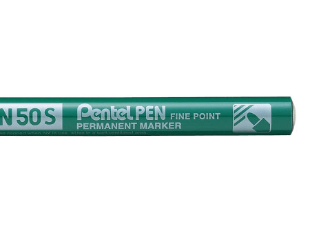 Pentel Marqueur permanent N50S, pointe ogive fine, vert