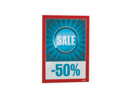 DURABLE Cadre d'affichage magnétique DURAFRAME, A4, rouge