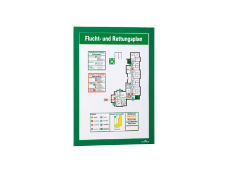 DURABLE Cadre d'affichage magnétique DURAFRAME, A4, vert