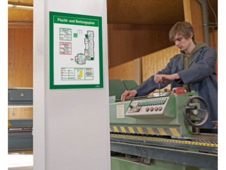 DURABLE Cadre d'affichage magnétique DURAFRAME, A4, vert