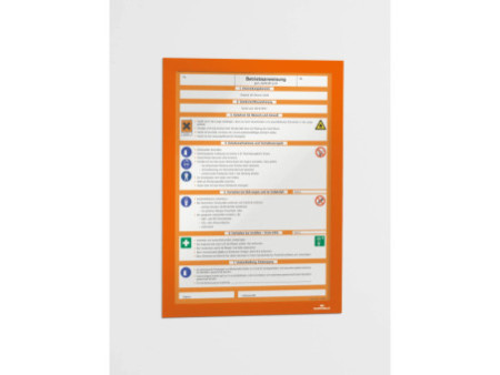 DURABLE Cadre d'affichage magnétique DURAFRAME, A4, orange