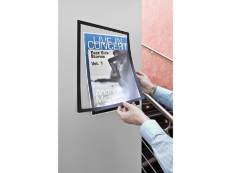 DURABLE Cadre d'affichage magnétique DURAFRAME A3 noir