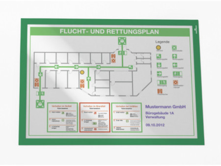 DURABLE Cadre d'affichage magnétique DURAFRAME A3 vert