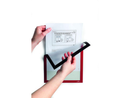 DURABLE Cadre d'affichage magnétique DURAFRAME, A4, rouge