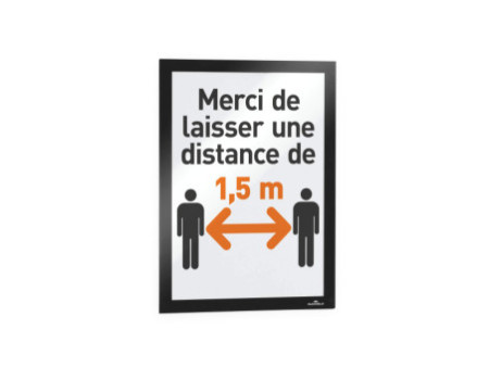 DURABLE Cadre d'affichage magnétique DURAFRAME, A4, rouge