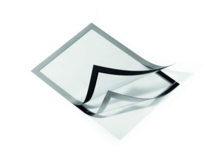DURABLE Cadre d'affichage magnétique DURAFRAME, A4, argent