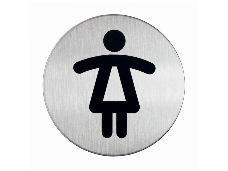 DURABLE Pictogramme 'WC-Femmes', diamètre: 83 mm, argent