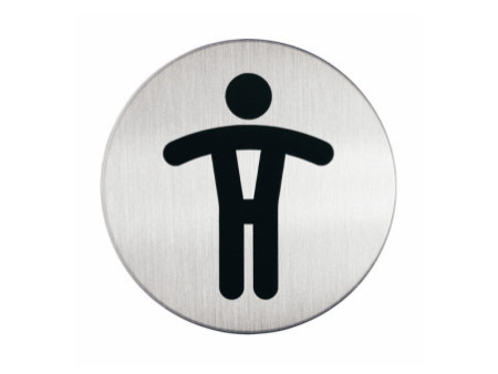 DURABLE Pictogramme 'WC-Hommes', diamètre: 83 mm, argent