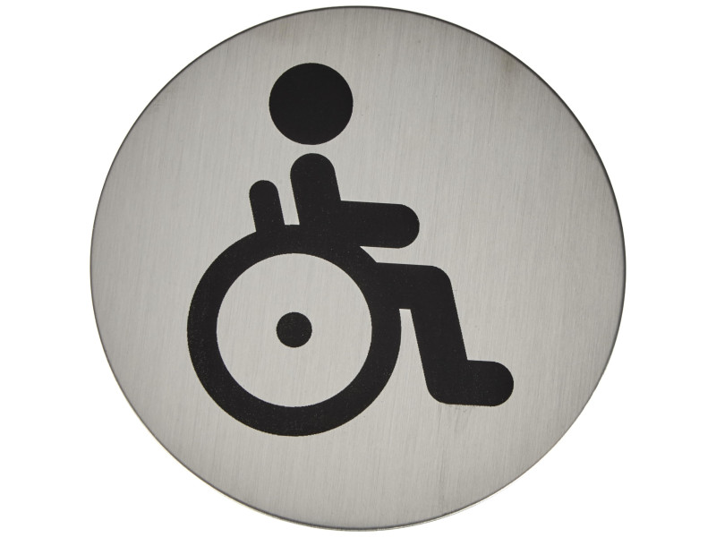 DURABLE Pictogramme 'WC pour Handicapés', diamètre: 83 mm