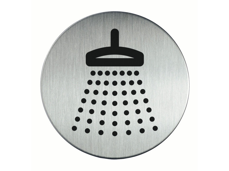 DURABLE Pictogramme 'Douche', diamètre: 83 mm, argent