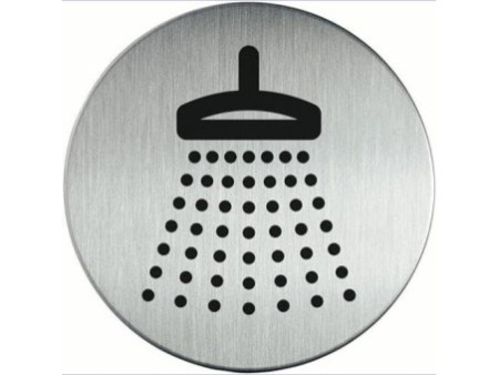 DURABLE Pictogramme 'Douche', diamètre: 83 mm, argent