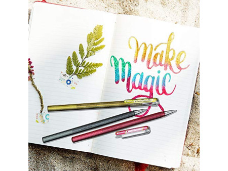 Pentel Stylo roller à encre gel Hybrid Dual Metallic, set