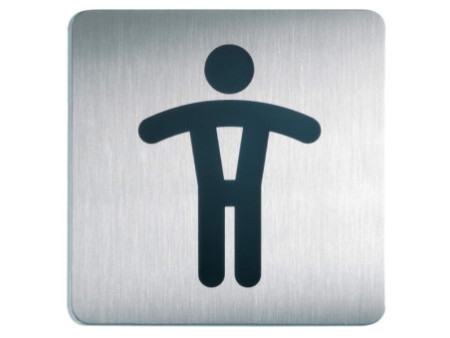 DURABLE Pictogramme PICTO 'WC Hommes', carré, en acier