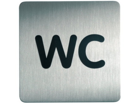 DURABLE Pictogramme PICTO 'WC', carré, en acier