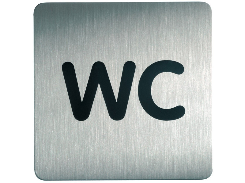 DURABLE Pictogramme PICTO 'WC', carré, en acier