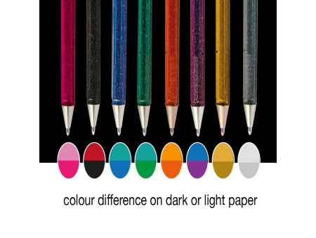 Pentel Stylo roller à encre gel Hybrid Dual Metallic, set