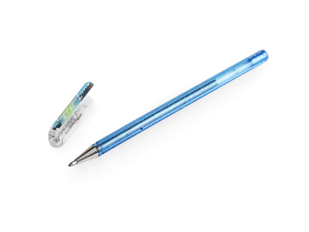 Pentel Hybrid Stylo roller 'Dual Pen', gris bleuté/bleu