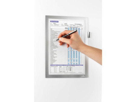 DURABLE Cadre d'affichage DURAFRAME MAGNETIC NOTE, A4 argent