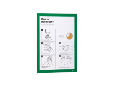 DURABLE Cadre d'affichage magnétique DURAFRAME, A4, vert