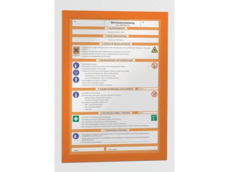 DURABLE Cadre d'affichage magnétique DURAFRAME A3 bleu foncé