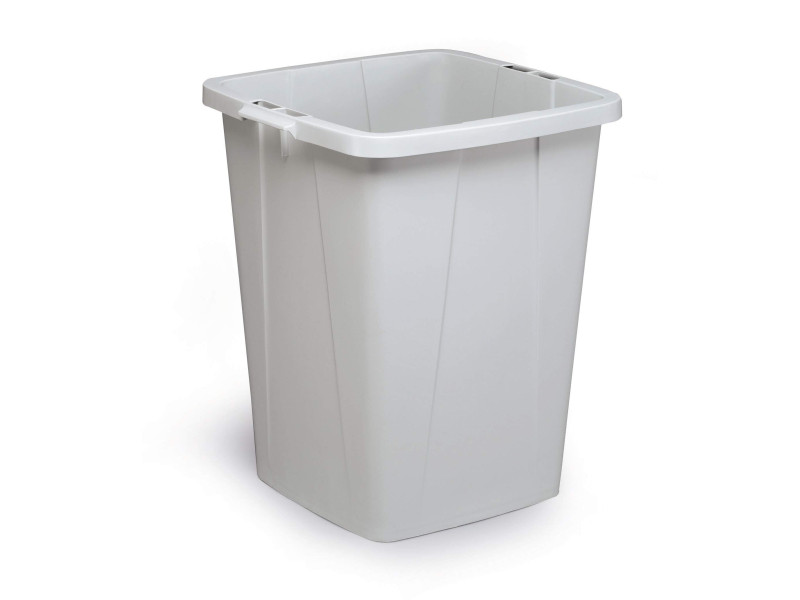 DURABLE Poubelle DURABIN ECO 90, carré, gris