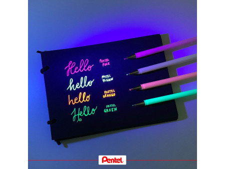 Pentel Stylo roller à encre gel Hybrid Milky, vert pastel
