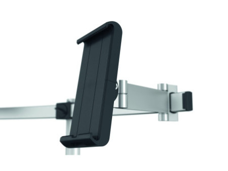 DURABLE Support double 1 écran & 1 tablette, fixation pince